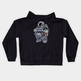 Fat Astronaut Robot Kids Hoodie